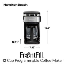 Load image into Gallery viewer, Hamilton Beach Programmable Coffee Maker, 12 Cups, 3 Brewing Options, Black