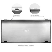 Load image into Gallery viewer, Bluetooth Keyboard, Arteck Stainless Steel Universal Portable Wireless Black