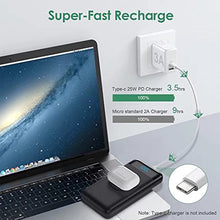 Load image into Gallery viewer, Wireless Portable Charger 30,800mAh 15W 5.9x2.9x0.6 Inch, Black