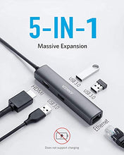 Load image into Gallery viewer, Anker USB C Hub Adapter, 5-in-1 C Adapter with 4K C to HDMI, Gray