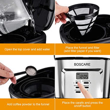 Load image into Gallery viewer, BOSCARE 12-Cup Programmable Coffee Maker: Drip Maker, Mini B