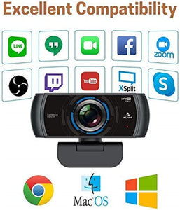 NexiGo N980P 1080P 60FPS Webcam with Microphone and Software Control, USB...
