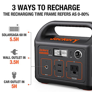 Jackery Portable Power Station Explorer 240, 240Wh 1 Count (Pack of 1), Black