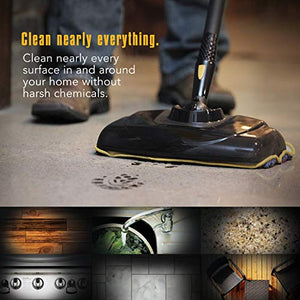 McCulloch MC1375 Canister Steam Cleaner with 20 Accessories, 1-(Pack), Black