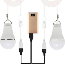 Load image into Gallery viewer, 2 Pcs 10w USB Light Bulb with Splitter Y-Cable Camping for White