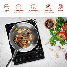 Load image into Gallery viewer, Duxtop Portable Induction Cooktop, Countertop Burner, 1800W, Black