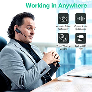 Yealink WH67 Wireless-Headset Bluetooth Headset with Microphone DECT Headset...
