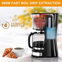 Load image into Gallery viewer, BOSCARE 12-Cup Programmable Coffee Maker: Drip Maker, Mini B