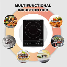 Load image into Gallery viewer, Duxtop Portable Induction Cooktop, Countertop Burner, 1800W, Black