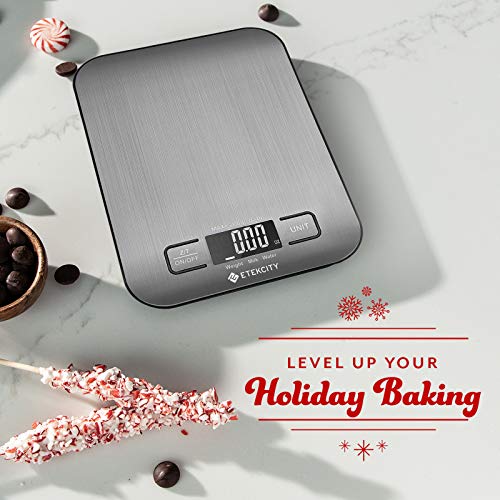 Etekcity Food Kitchen Scale, Gifts for Cooking, Small, 304 Stainless Steel