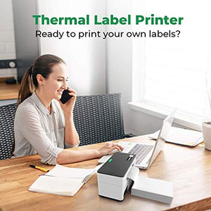 MUNBYN Shipping Label Printer, 4x6 Printer for Packages, White