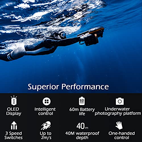 WINDEK Navbow Plus Smart Underwater Scooter with Depth Plus-Gray