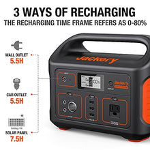 Load image into Gallery viewer, Jackery Portable Power Station Explorer 500, 518Wh Outdoor Solar Black
