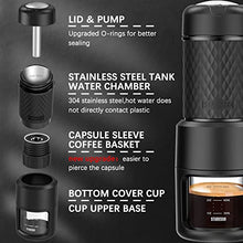 Load image into Gallery viewer, STARESSO (Upgrade) Portable Espresso Machine - Manual Medium, Black