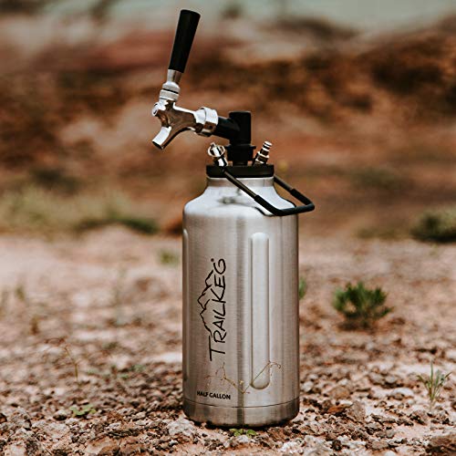 TrailKeg Half Gallon Package - Stainless Steel Growler 64 Oz,