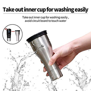 Smart Temperature Control Travel Coffee Mug 1 Count (Pack of 1), #Black,13oz