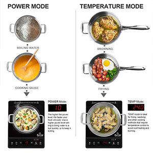 Duxtop Portable Induction Cooktop, Countertop Burner, 1800W, Black