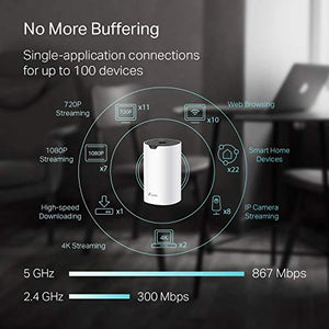 TP-Link Deco Mesh WiFi System (Deco S4) – Up to 3 count (pack of 1), White