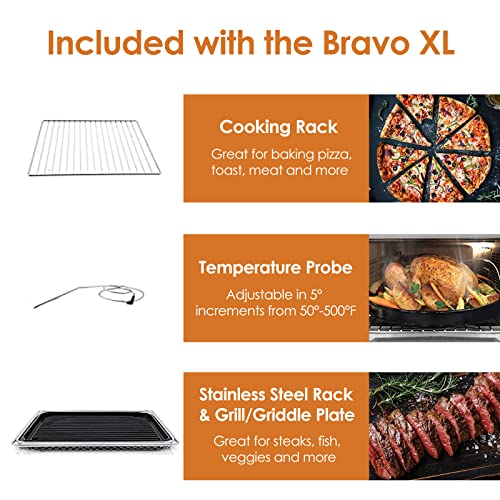 NUWAVE Bravo Air Fryer Oven, 12-in-1, 30QT XL Large Capacity Digital silver