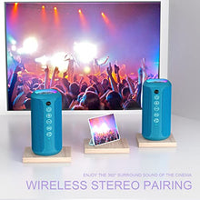 Load image into Gallery viewer, Ortizan Portable Bluetooth Speaker, IPX7 Waterproof Wireless Speaker Blue
