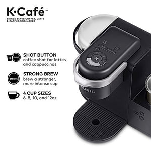Keurig K-Cafe Single-Serve K-Cup Coffee Maker, 1 Count (Pack of 1), Charcoal