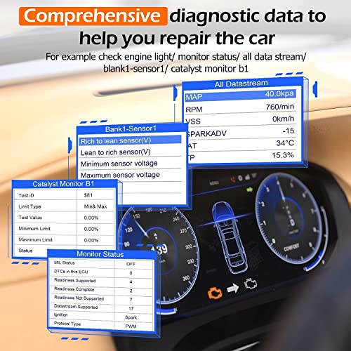 AUTOPHIX OBD2 Scanner Enhanced OM126P Vehicle Code Reader Auto orange