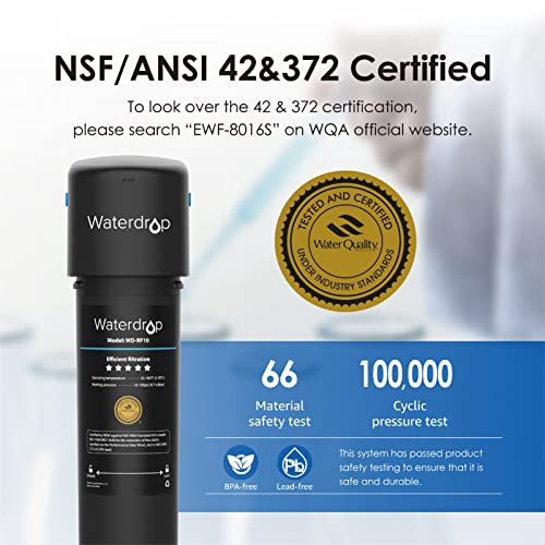 Waterdrop 10UA Under Sink Water Filter System, NSF/ANSI 42 Certified, Under...
