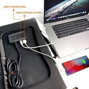 Togo Power 120W Portable Foldable Solar Panel Charger for