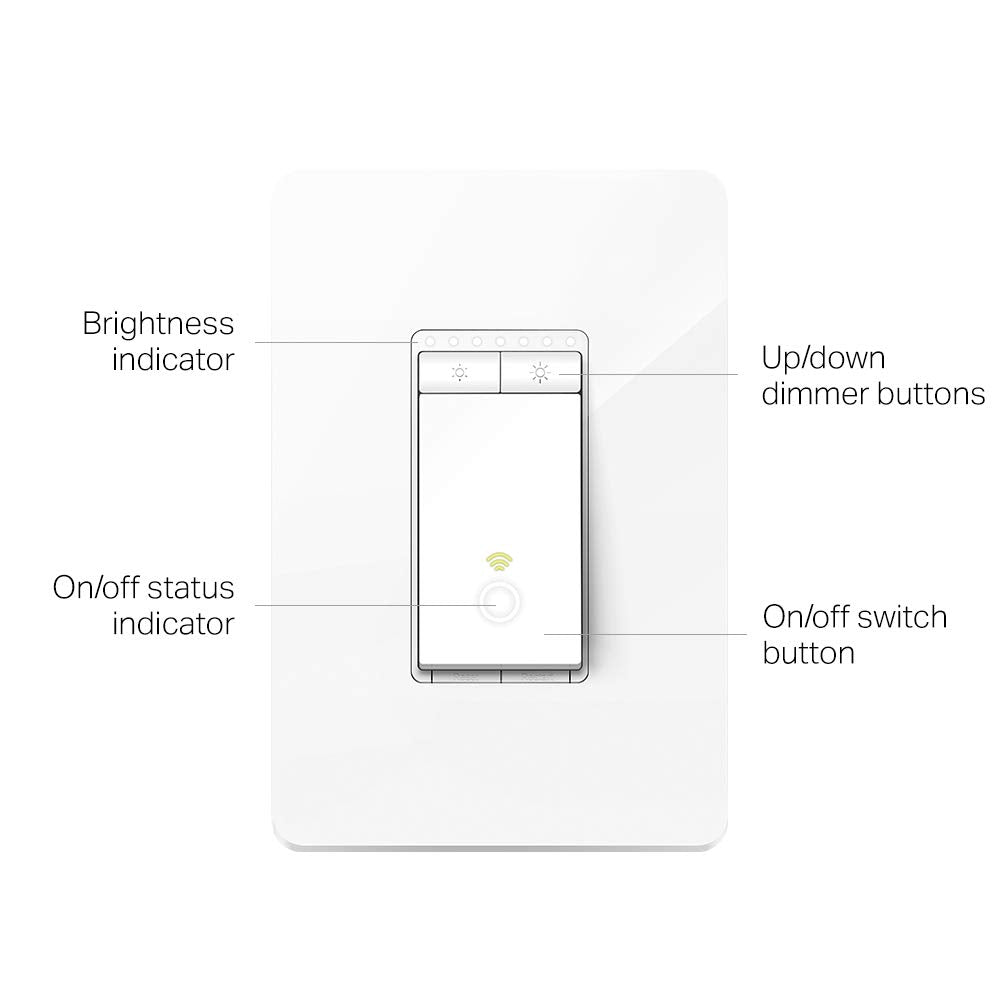 TP-LINK HS220P3 Kasa Smart WiFi Light Switch (3-Pack), Dimmer by TP-Link -...