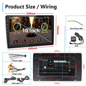Android 10.1 Double Din 10 Inch Car Stereo Audio HD 1080P 10 inch Radio 1+16G