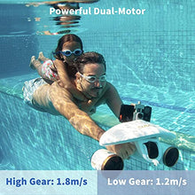 Load image into Gallery viewer, WINDEK SUBLUE WhiteShark Mix Pro Underwater Scooter with Action Black