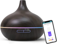 Load image into Gallery viewer, Meross Smart WiFi Essential Oil Diffuser Works with Dark Wood Grain