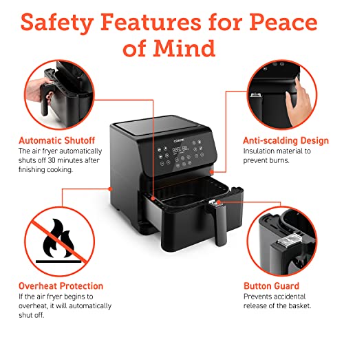 COSORI Pro II Air Fryer Oven Combo, 5.8QT Max Xl Large Cooker 5.8 QT, BLACK