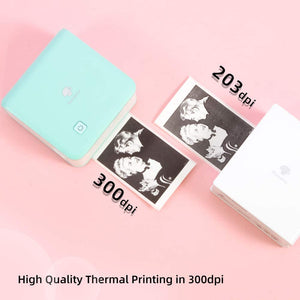 Phomemo M02 Pro 300dpi High Resolution Wireless Bluetooth Thermal Turquoise