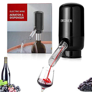 EWCover Electric Wine Aerator Pourer, Automatic 121x105x51.8 MM, Black