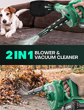 Load image into Gallery viewer, KIMO Cordless Small Leaf Blower Cordless, Green Sweeper