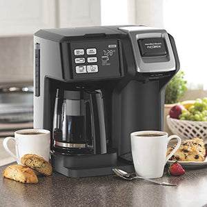 Hamilton Beach FlexBrew Trio Coffee Maker, 2-Way Single Serve & Black, Black