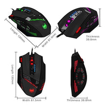 Load image into Gallery viewer, 12 Programmable Buttons Zelotes C12 Gaming Mouse, AFUNTA Laser C12-Mouse