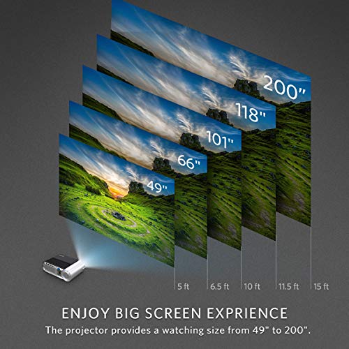 Mini Projector, Vamvo L4200 Portable Video Full HD 1080P 200”...
