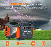 Load image into Gallery viewer, AIMTOM Portable Solar Generator, 42000mAh 155Wh Power Station,