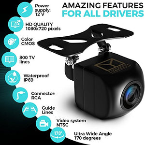 YANEES Car Backup Camera - HD 1080p - Rear View - Waterproof Premium