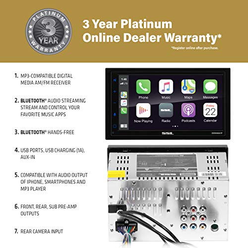 Sound Storm DD988ACP Apple CarPlay Android Auto Car Multimedia Player -...