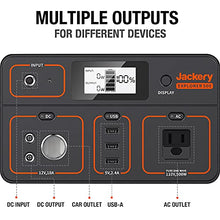 Load image into Gallery viewer, Jackery Portable Power Station Explorer 500, 518Wh Outdoor Solar Black
