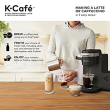 Load image into Gallery viewer, Keurig K-Cafe Single-Serve K-Cup Coffee Maker, 1 Count (Pack of 1), Charcoal
