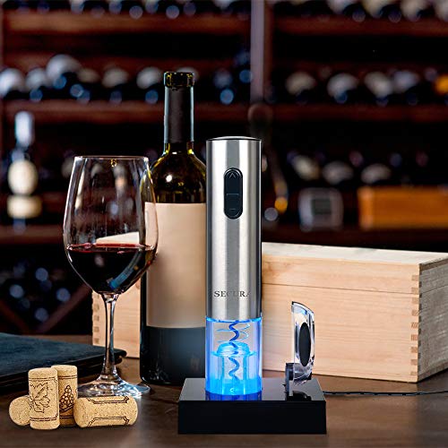 Secura Electric Wine Opener, Automatic Stainless Steel