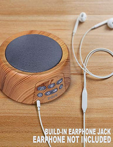 Douni Sleep Sound Machine - White Noise 1 Count (Pack of 1), Wood Grain
