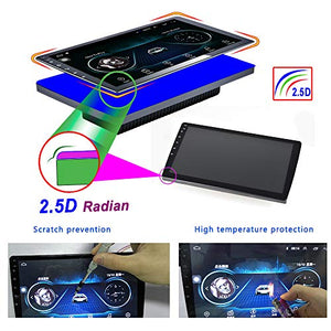 Hikity 10.1 Inch Android Car Stereo with GPS Double Din Radio 1G+16G
