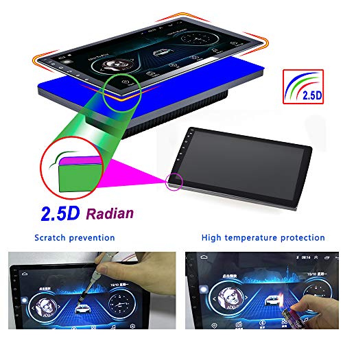 Hikity 10.1 Android Car Stereo Double Din Inch Touch 1G+16G, Black