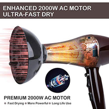 Load image into Gallery viewer, 2000 Watt Hair Dryers, Xpoliman 1 Count (Pack of 1), Brown/Purple