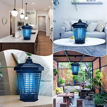 Load image into Gallery viewer, Electric Bug Zapper, Indoor and Outdoor Mosquito Zappers 4200V Black